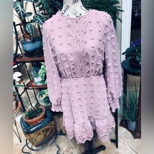 New with tags fun polka dot & lace hem!